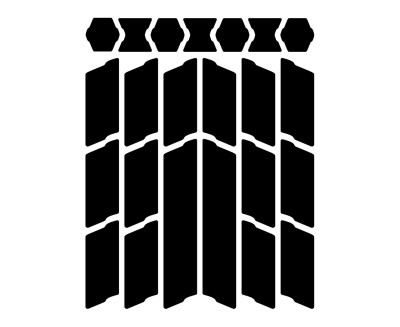 UNLEAZHED Helm Reflektoren L01 schwarz