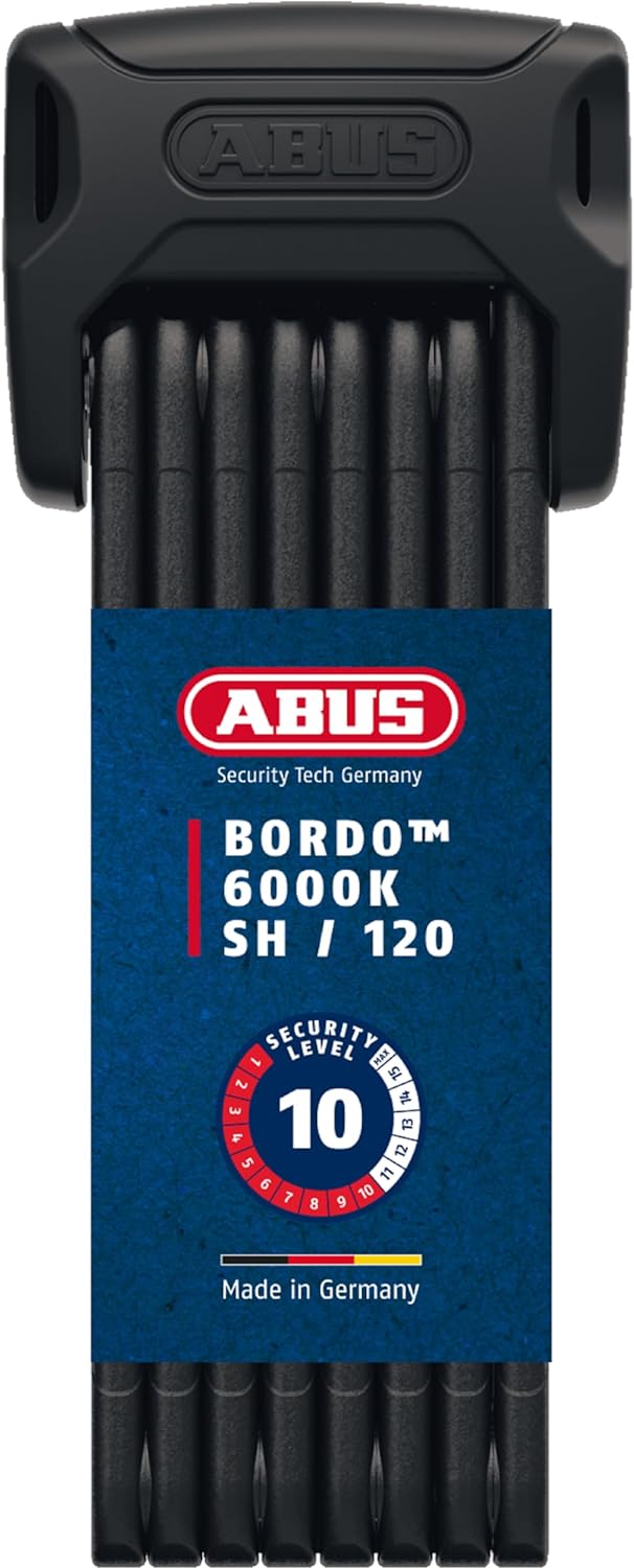 ABUS Faltschloss Bordo Big XPlus 6000K/120 black